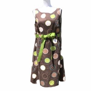 Jessica Howard Brown Polka Dot Dress Size …